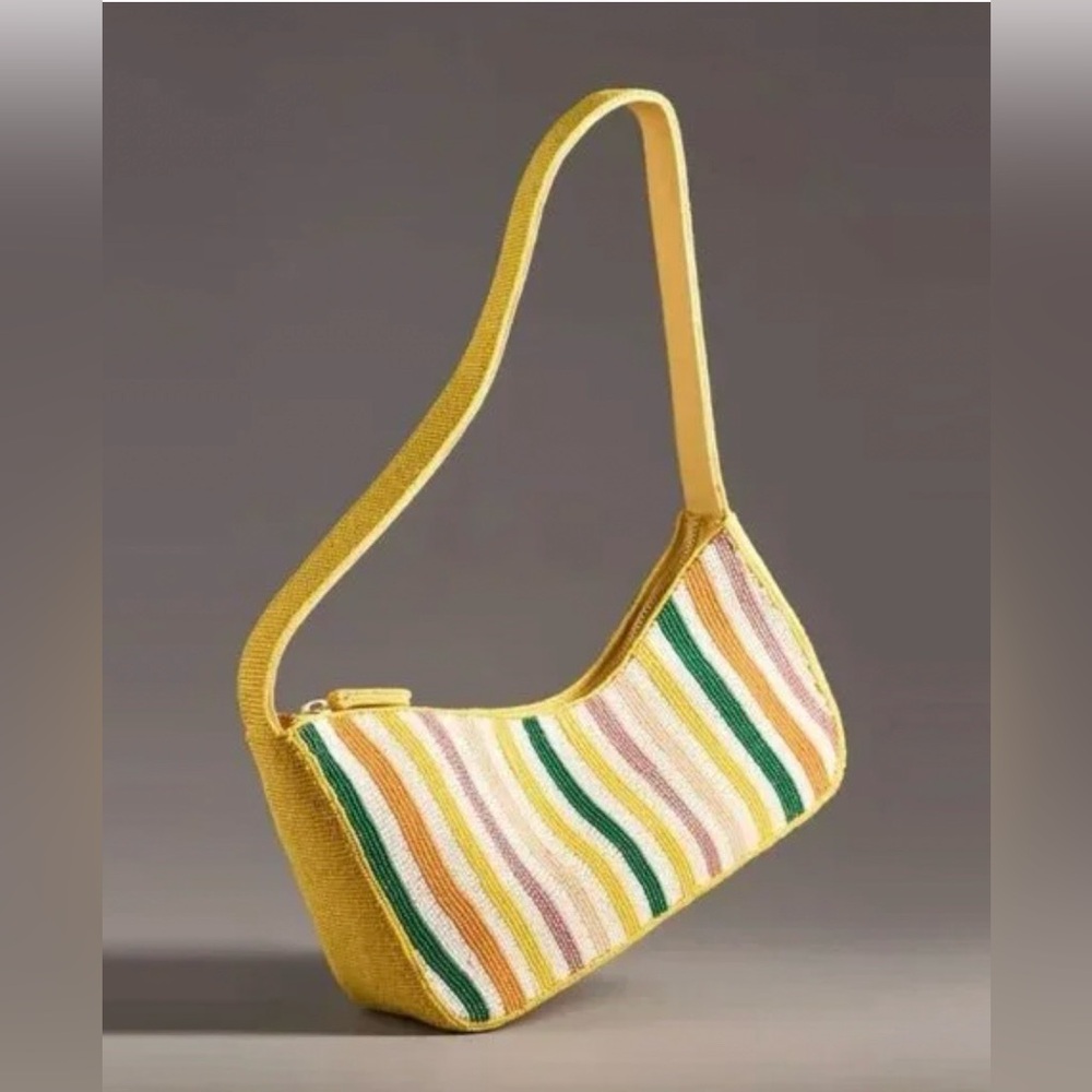 Anthropologie Beaded Shoulder Bag